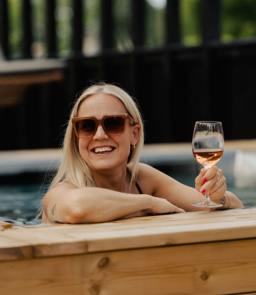 Kvinna på spa
